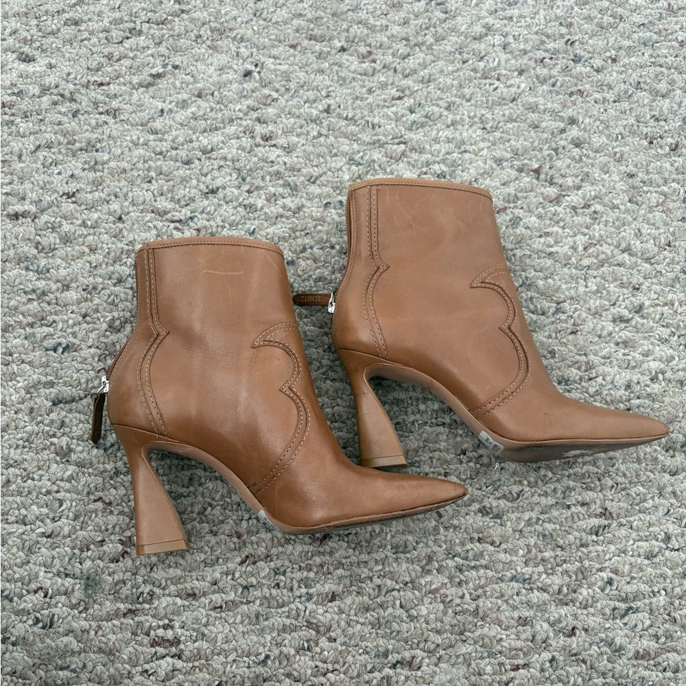 Shutz western brown ankle boots